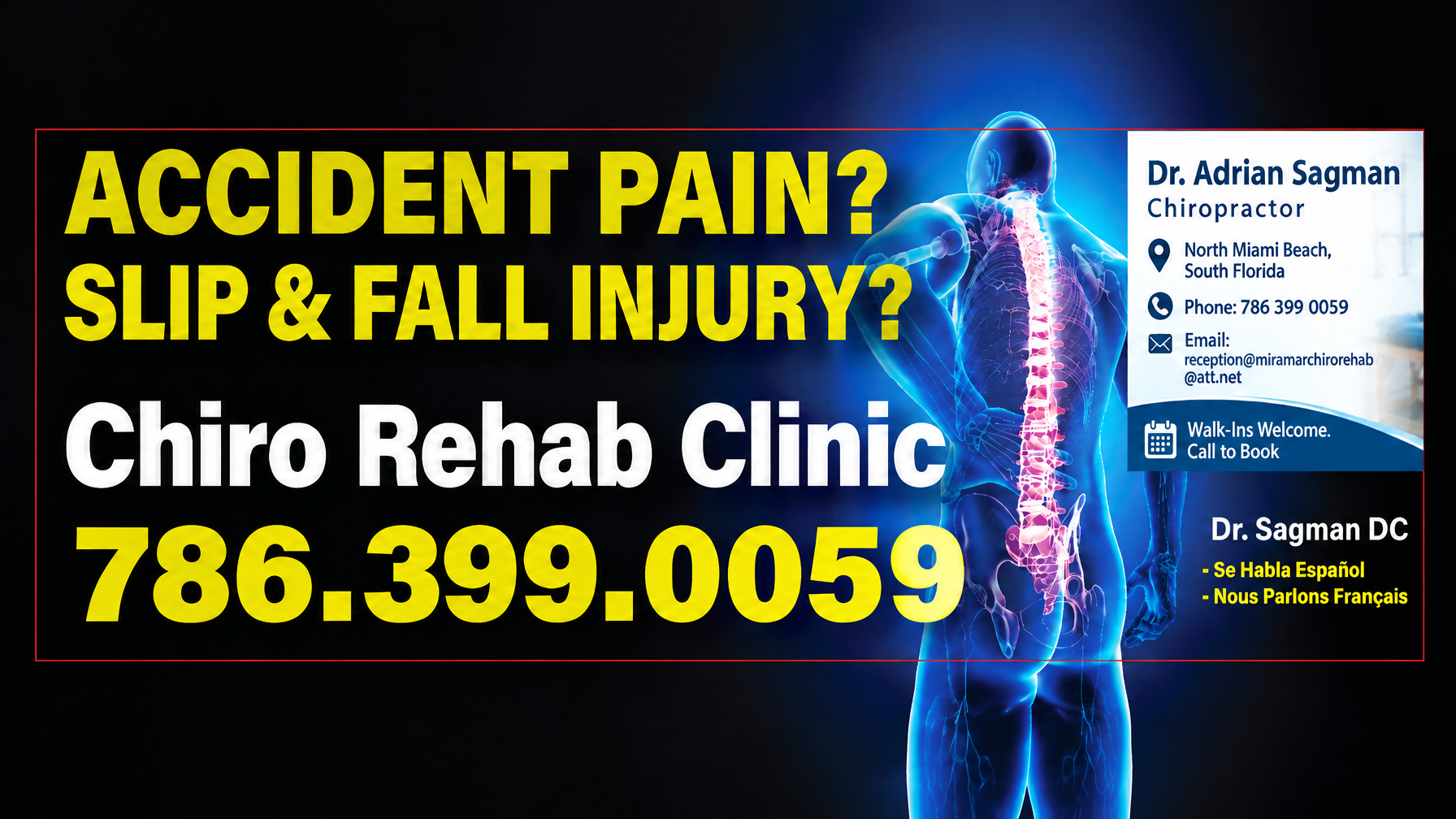 NMB Chiropractic Office North Miami Beach Chiropractor Accident Treatement
North Miami Beach Chiropractic Rehab Center - Chiropractor Car Accident Care in NMB Florida